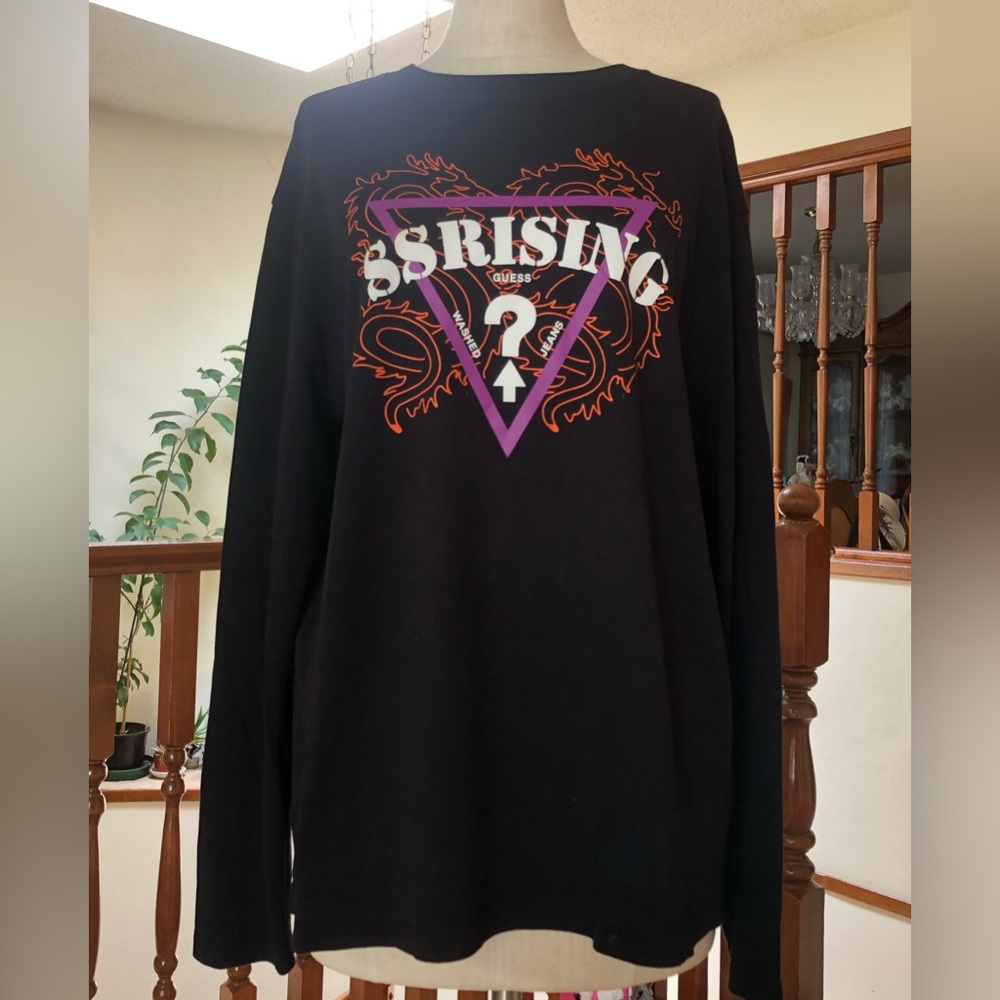 Guess x 88rising dragon logo long sleeve top